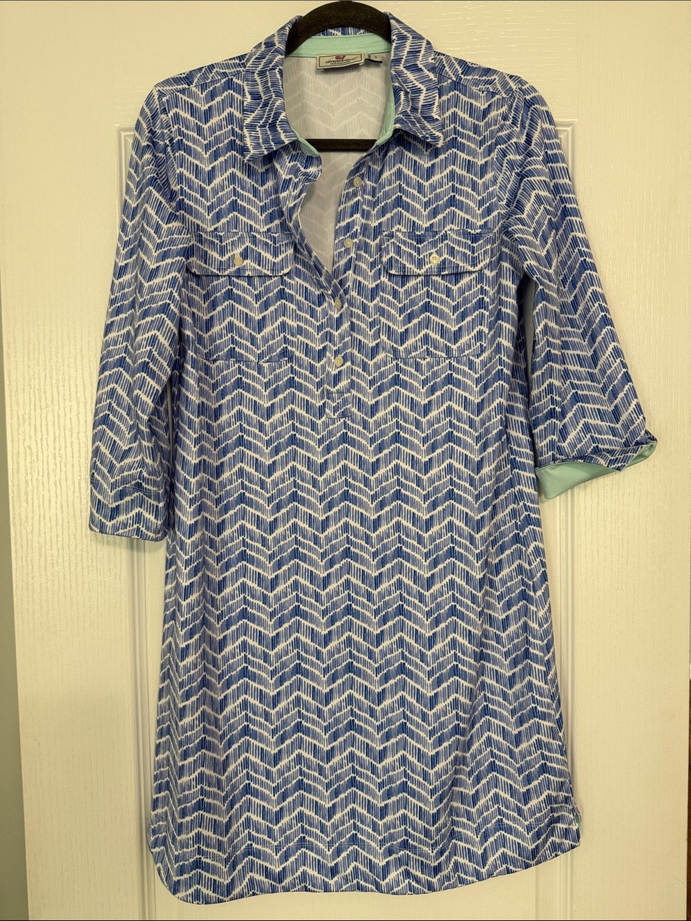 Vineyard vines collared performance dress - small